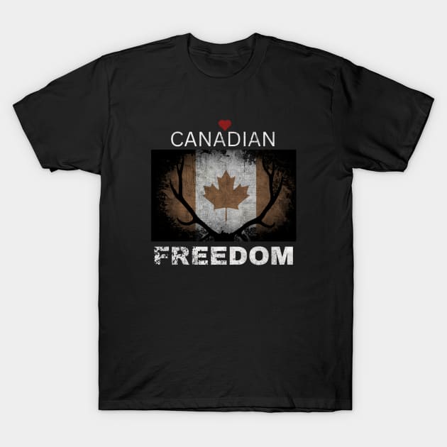 Love Canadian Freedom T-Shirt by Shop Tee Depot